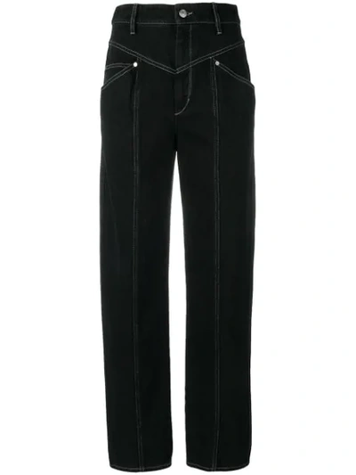 Isabel Marant High Waisted Jeans In Black