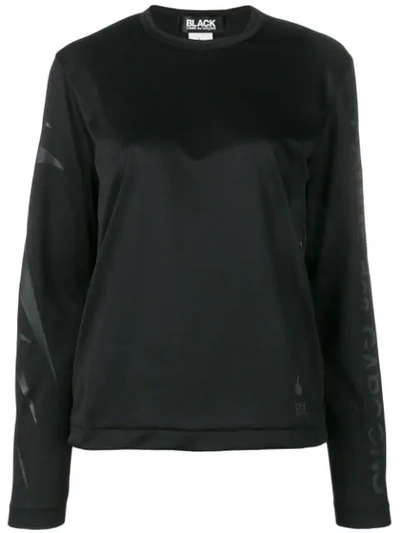 Comme Des Garçons Long-sleeve Fitted Top In Black