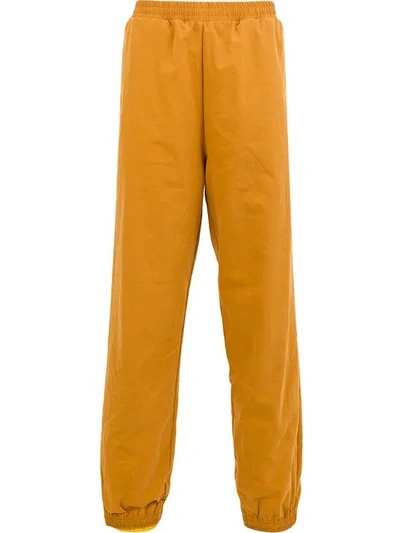 Y/project Layered Track Trousers In Orange