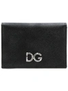 Dolce & Gabbana Embellished Continental Wallet In Black