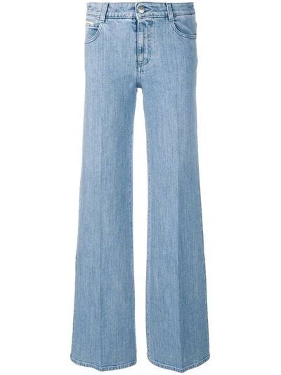 Stella Mccartney Mid-rise Flared Jeans In Blue
