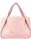 Stella Mccartney Logo Tote Bag In Pink