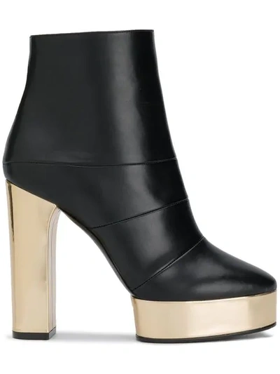 Casadei Manu Platform Boots In Black