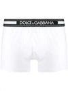 Dolce & Gabbana Logo Waistband Boxers In W0800 Optical White