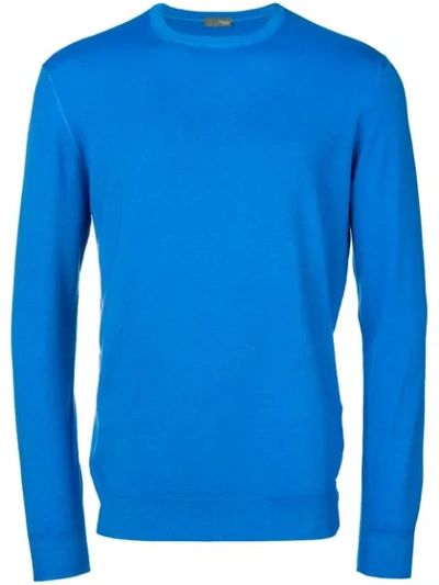 Drumohr Crew Neck Jumper In Blue