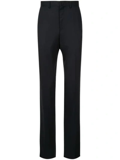 D'urban Mid Rise Tailored Trousers In Black