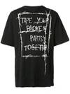 Haider Ackermann Tape Your Broken Parts Together T-shirt - Black
