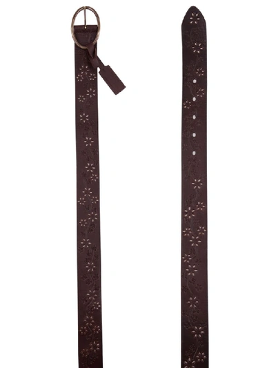 Saint Laurent Belt In Brown