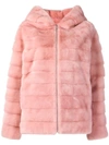 Liska Rita Hooded Jacket In Pink