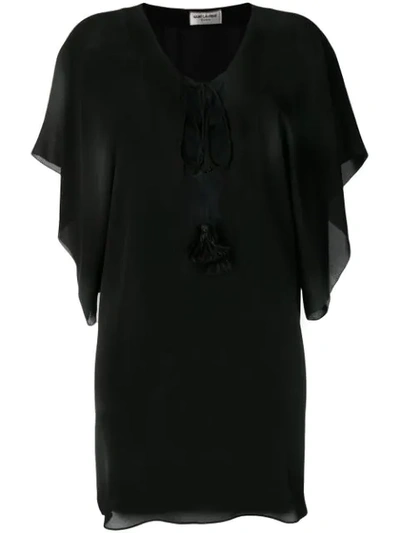 Saint Laurent Beach Cover-up In Black