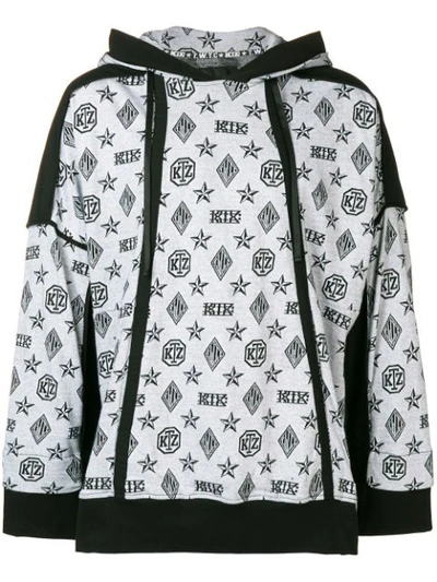 Ktz Monogram Hoodie In Grey