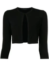 Antonino Valenti Cropped Cardigan In Black