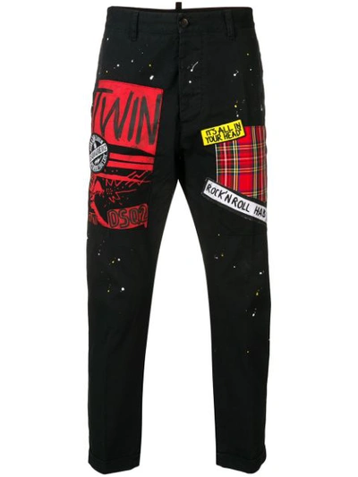 Dsquared2 Punk Tailored Trousers In Black