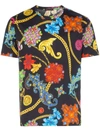 Versace Jewel Print Cotton T-shirt - A72w Black