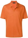 Roberto Collina Classic Polo Shirt In Orange
