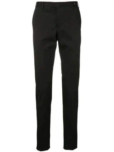 Pt01 Skinny Fit Trousers In Black