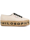 Philosophy Di Lorenzo Serafini Logo Rope Platform Sneakers - Neutrals