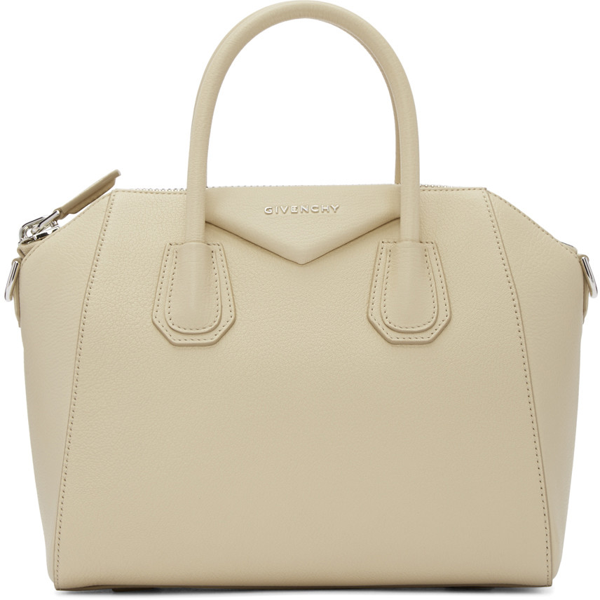 Givenchy Beige Small Antigona Bag | ModeSens
