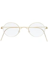 Lindberg Corona Round Glasses In 金色