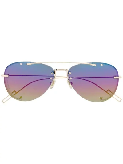 Dior 62mm Aviator Sunglasses In Pink