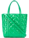 Balenciaga Everyday Xs Quilted Tote Bag In Green