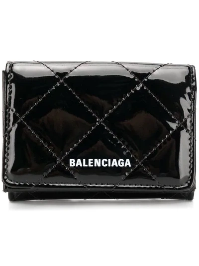 Balenciaga Ville Mini Wallet In Black