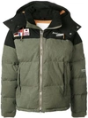 Readymade Flag Patch Puffer Jacket In Green