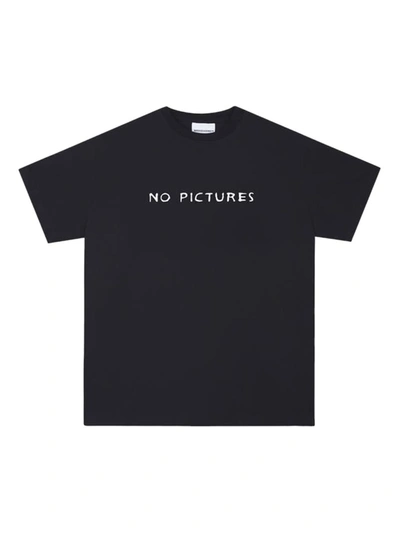 Nasaseasons No Pictures T-shirt In Black