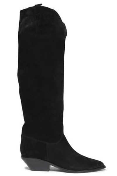 Sigerson Morrison Woman Tyra Suede Boots Black