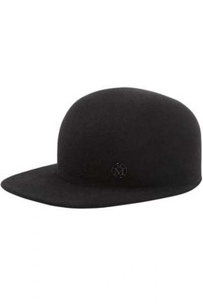 Maison Michel Woman Shariff Rabbit-felt Cap Black