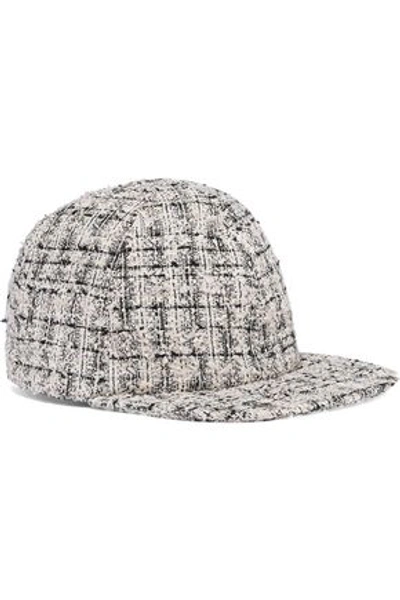 Eugenia Kim Woman Darien Bouclé-tweed Baseball Cap Ivory