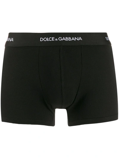 Dolce & Gabbana Black Logo Boxer Short Set
