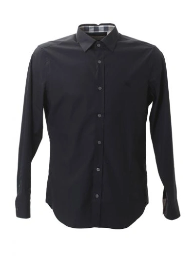 Burberry Black Cotton Shirt | ModeSens
