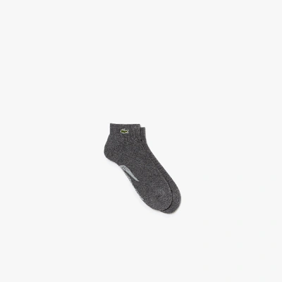 Lacoste Men's Sport Tennis Terrycloth Socks In Grey Chine / Grey Chine