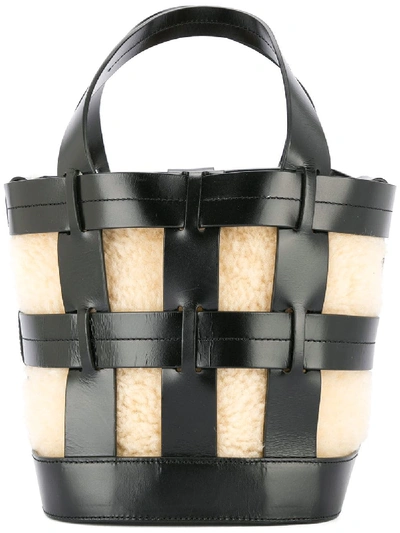 Trademark Cooper Caged Canvas Tote Bag In Black