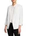 Kobi Halperin Rosalie Open-front Jacket With Embroidered Details In Ivory