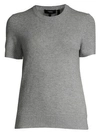 Theory Basic Cashmere Tee In Flint Grey
