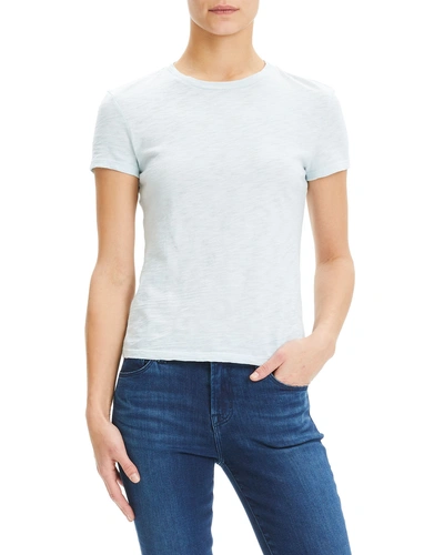 Theory Tiny Tee 2 Nebulous Organic Cotton Top In Blue Stream