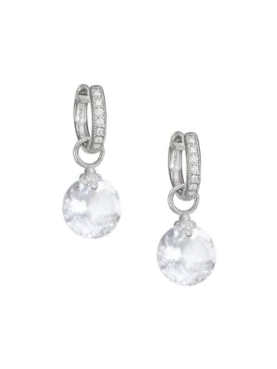 Jude Frances Provence Diamond, Topaz & 18k White Gold Earring Charms