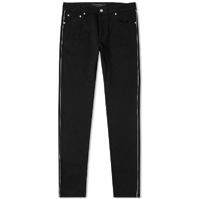 Alexander Mcqueen Men's Full Side-zip Skinny Jeans In Black