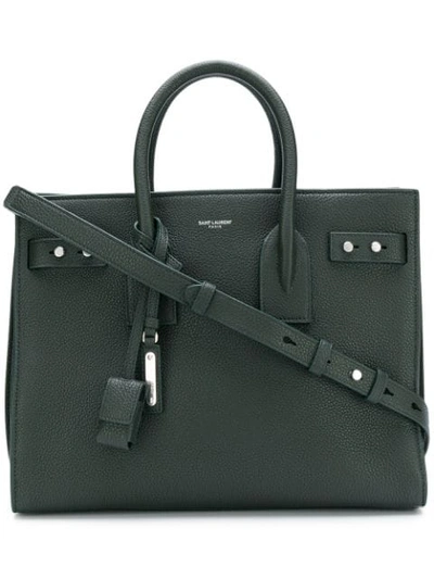 Saint Laurent Sac De Jour Tote Bag - Green In Green