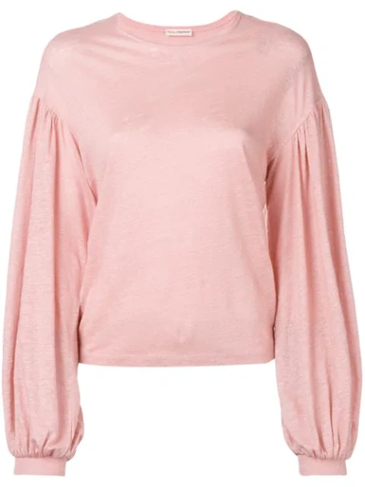 Ulla Johnson Wide Sleeves T In Pink