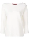 Max Mara Basic Sweater In White
