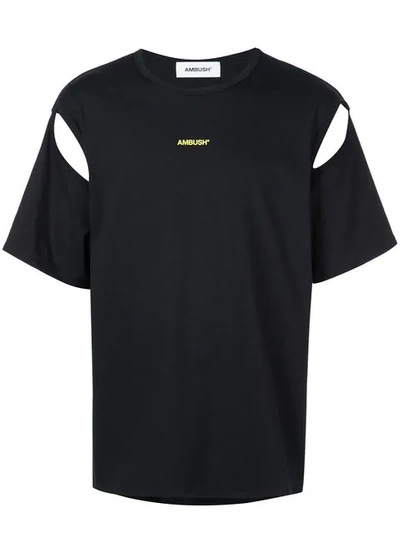 Ambush Cut-out Detail T-shirt In Black