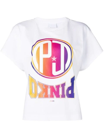 Pinko Reverse Logo T In White