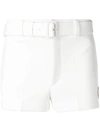 Prada Tailored Belted Shorts - 白色
