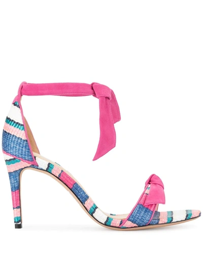 Alexandre Birman Striped Sole Sandals In Pink