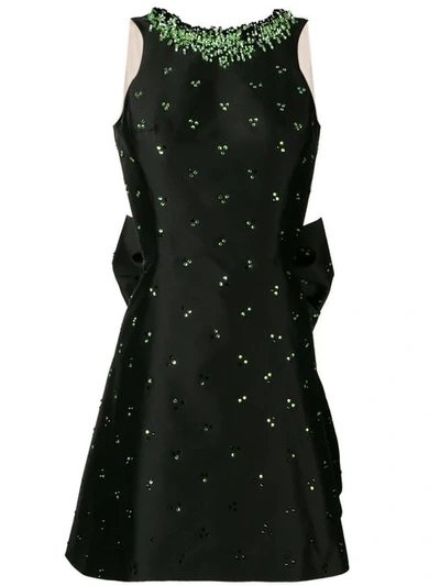 Viktor & Rolf Bow-back Cocktail Dress In Black