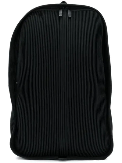 Issey Miyake Plisse Backpack In Black