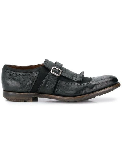 Church's Shanghai Buckle Loafers In Black